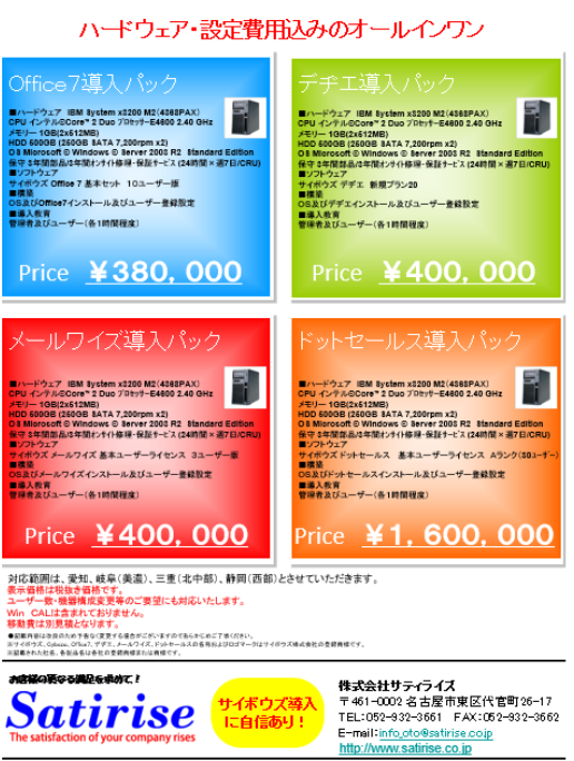 2008年創業当時の販促物