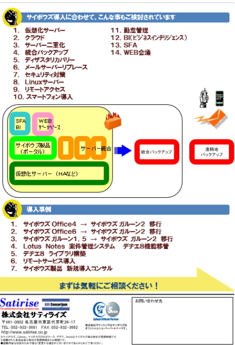 2008年創業当時の販促物