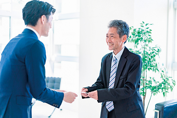 日々の営業訪問後